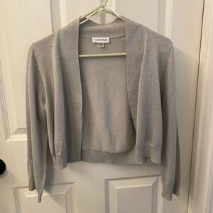 Calvin Klein Women's Light Gray Shrug